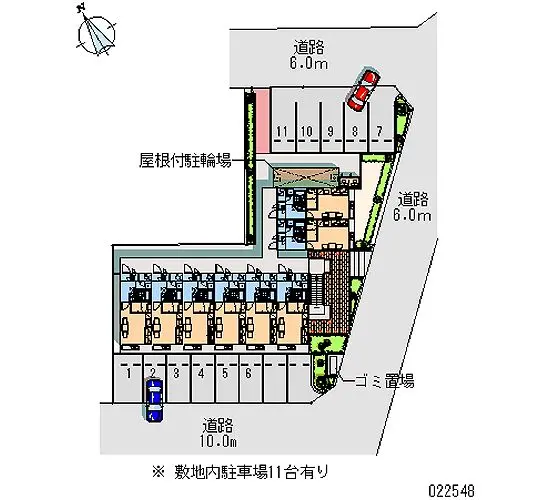 ★手数料０円★大津市雄琴北２丁目　月極駐車場（LP）